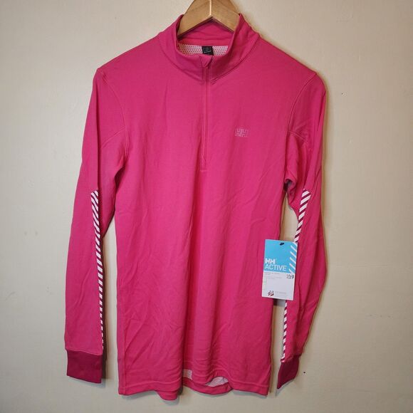 Helly Hansen Baselayer Active Flow 1/2 Zip Womens Large Ski Athletic Gorpcore - Picture 2 of 9
